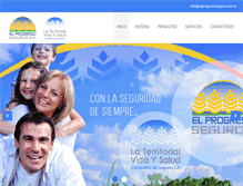 Tablet Screenshot of elprogresoseguros.com.ar